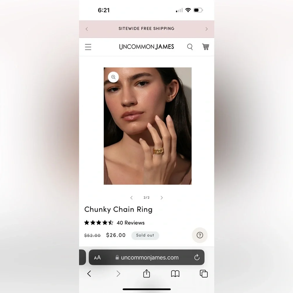 Uncommon James Gold 14K Gold Plated Brass Jewelry - Picture 8 of 15